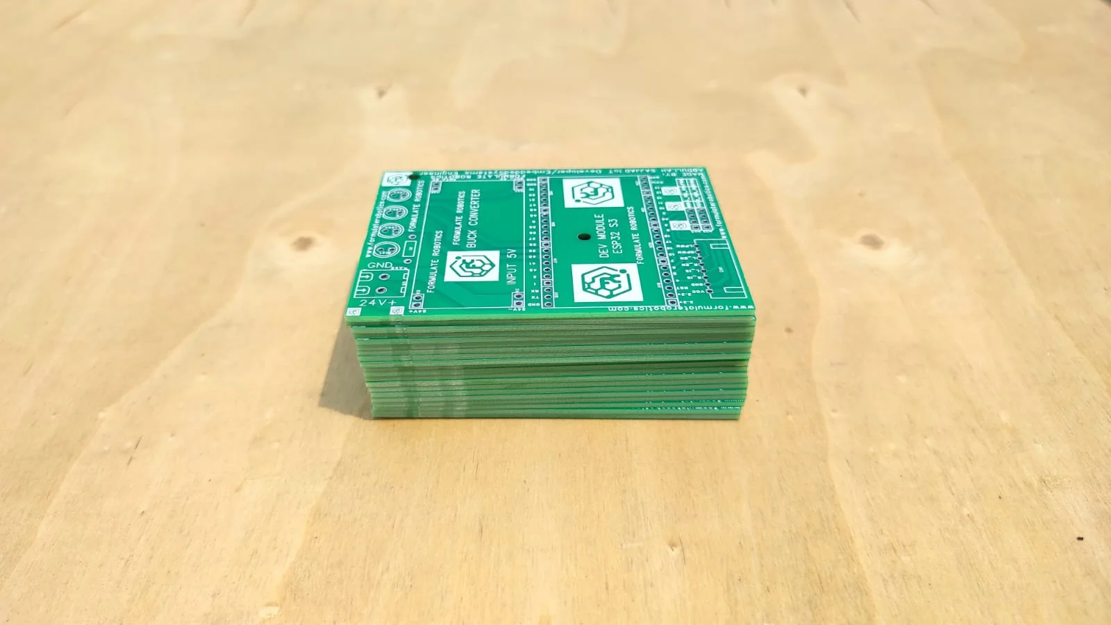 Double layer PCB for testing and prototyping