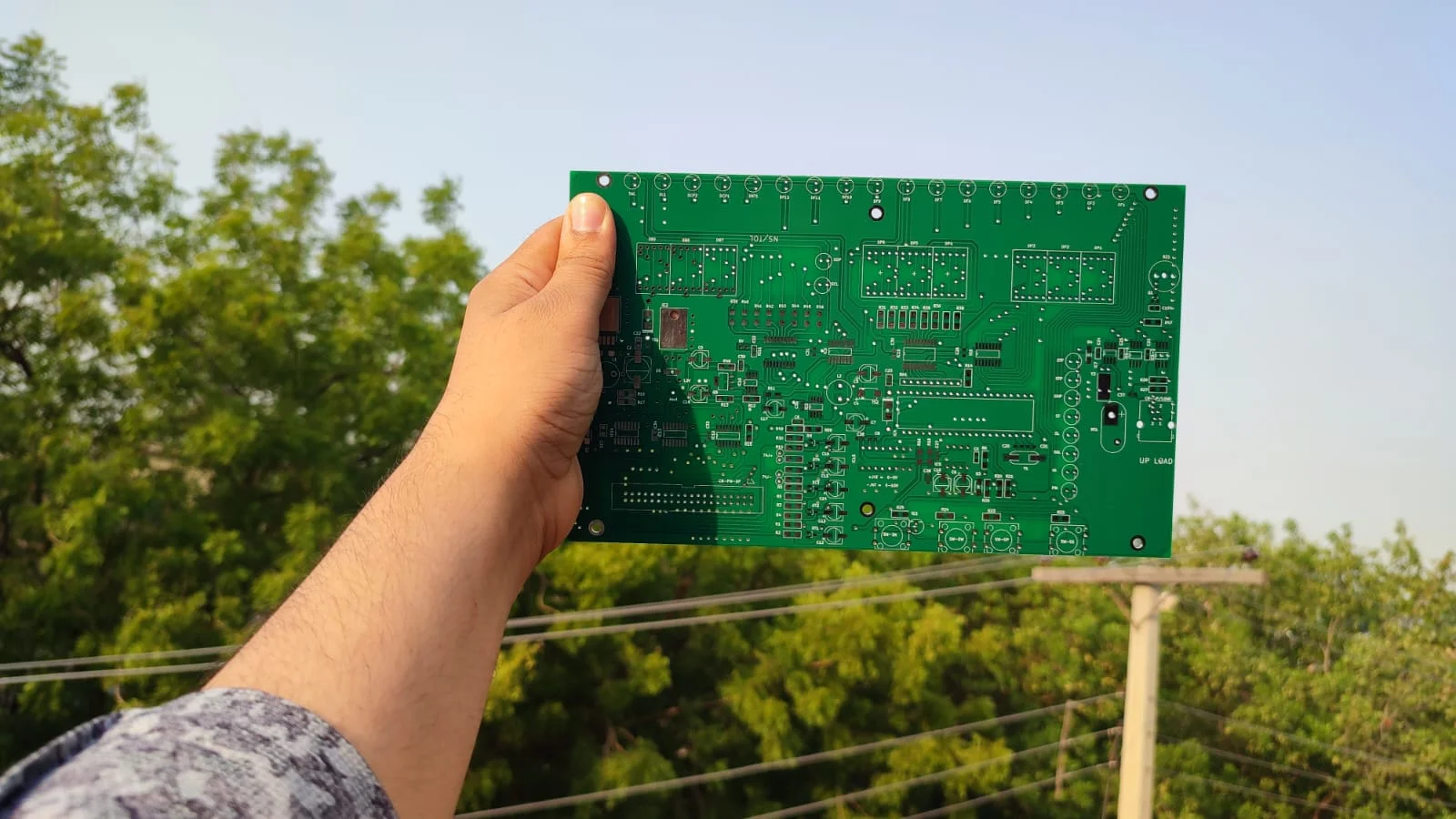 Full view of green double-sided PTH PCB boards manufactured by Ittefaq Electrotech.