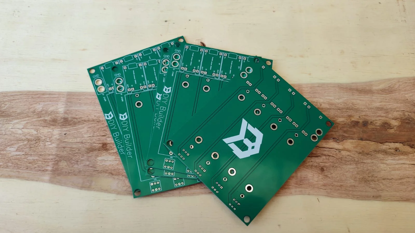 Professionally manufactured double-layer PTH PCB with precise drilling, plated through-holes, and clean surface finishing.